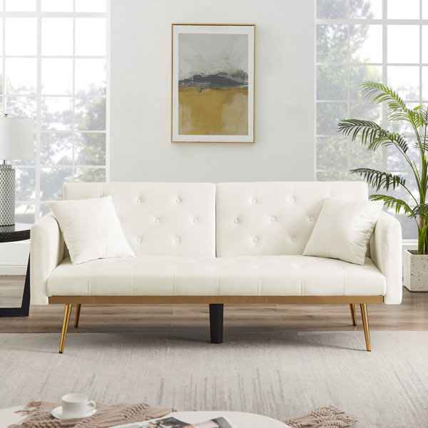 Mercer41 Samanthalynn 71.25'' Upholstered Futon Wayfair Canada
